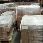 Palletised crates in a curtainsider